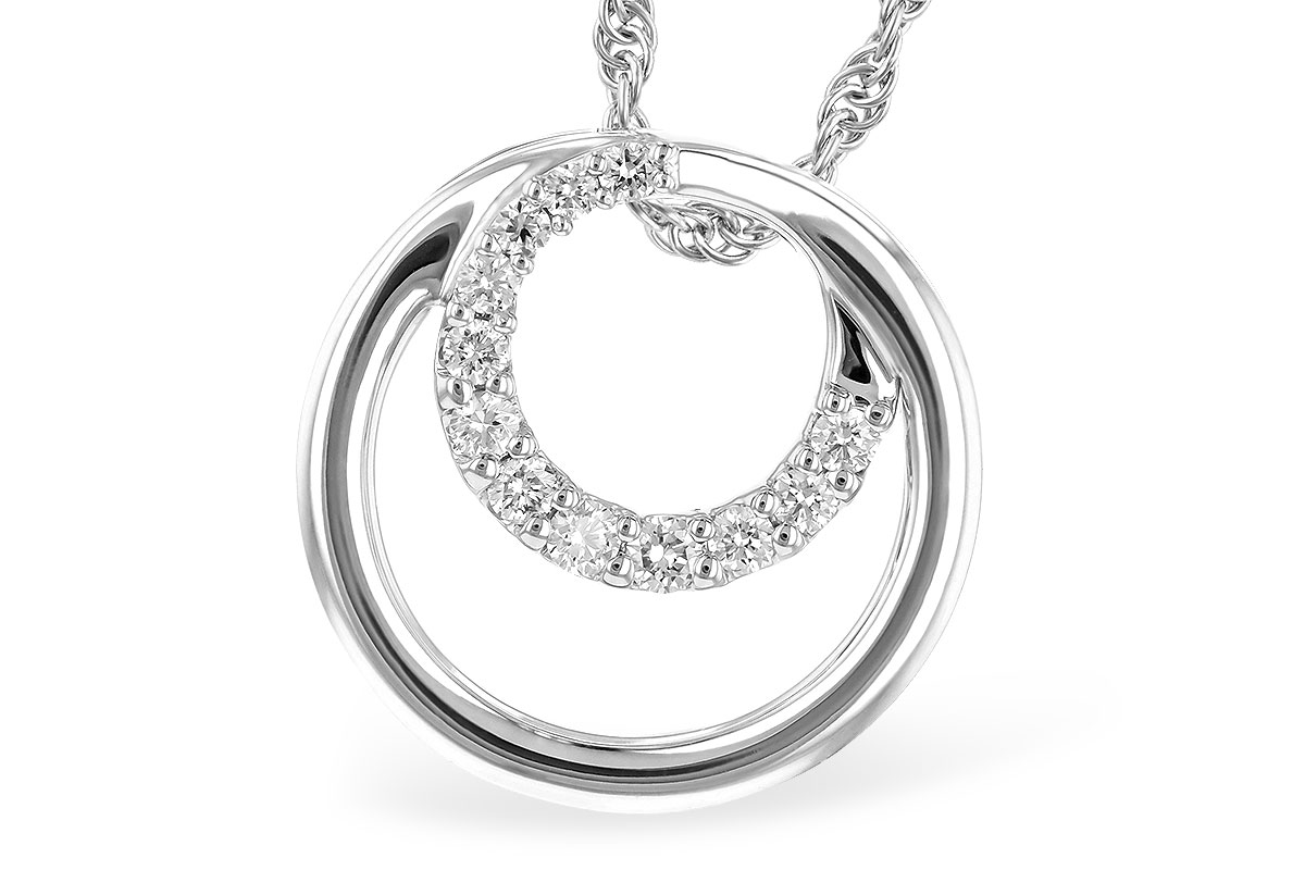 H327-34239: NECKLACE .15 TW