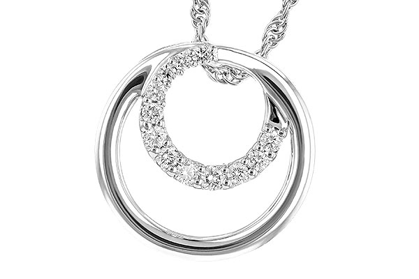 H327-34239: NECKLACE .15 TW