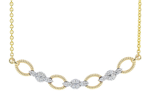 H328-21475: NECKLACE .25 TW (18")