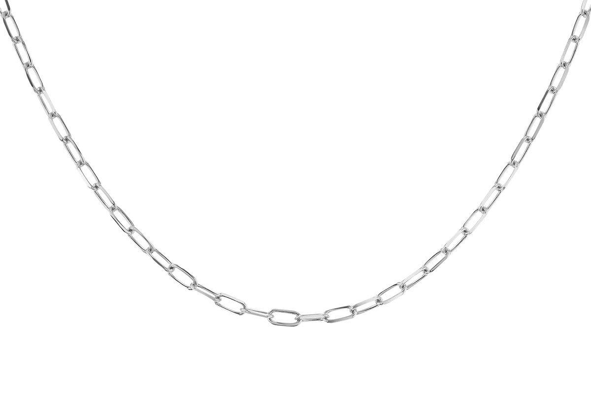 H328-24257: PAPERCLIP MD (24IN, 3.10MM, 14KT, LOBSTER CLASP)