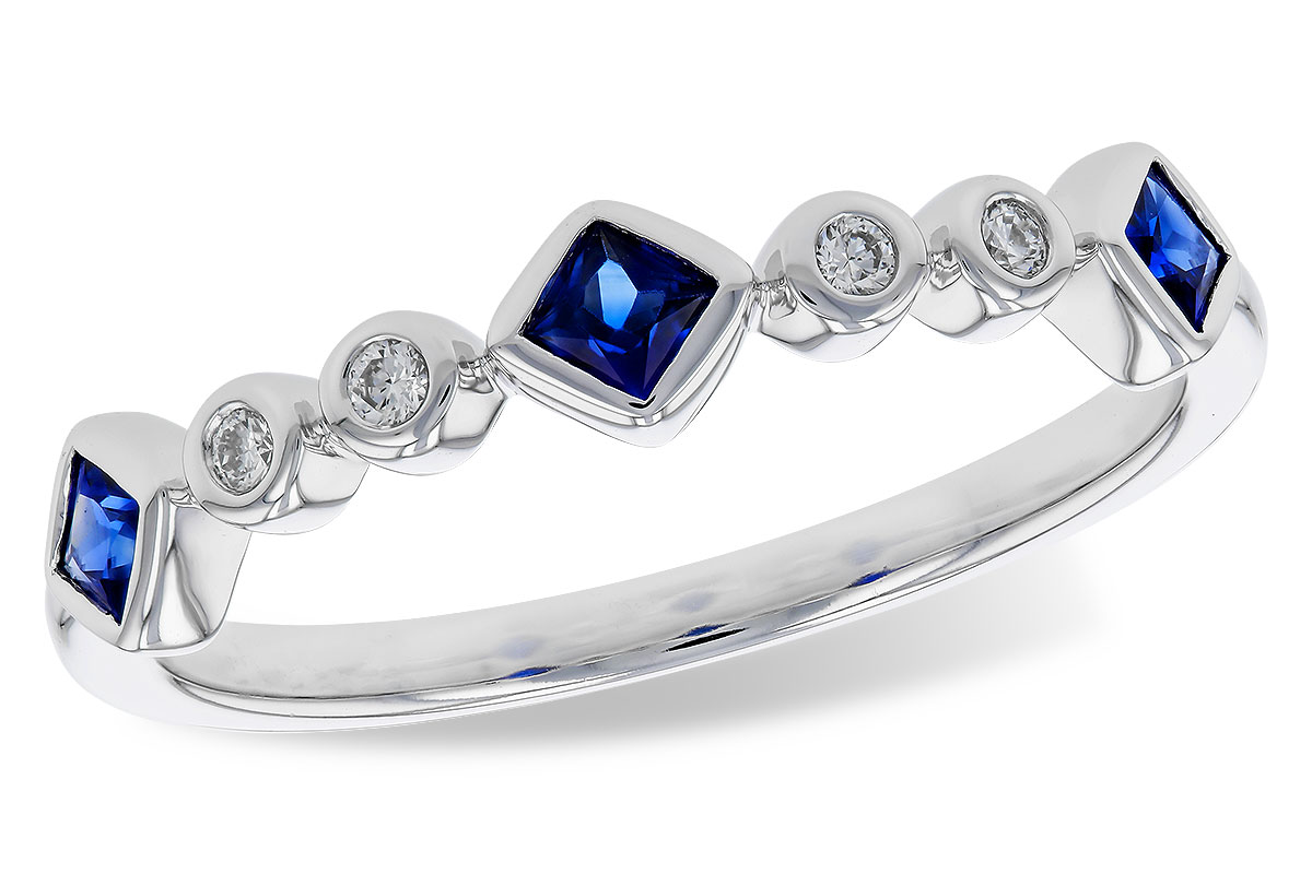 H329-14184: LDS WED RG .25 SAPPHIRE .30 TGW