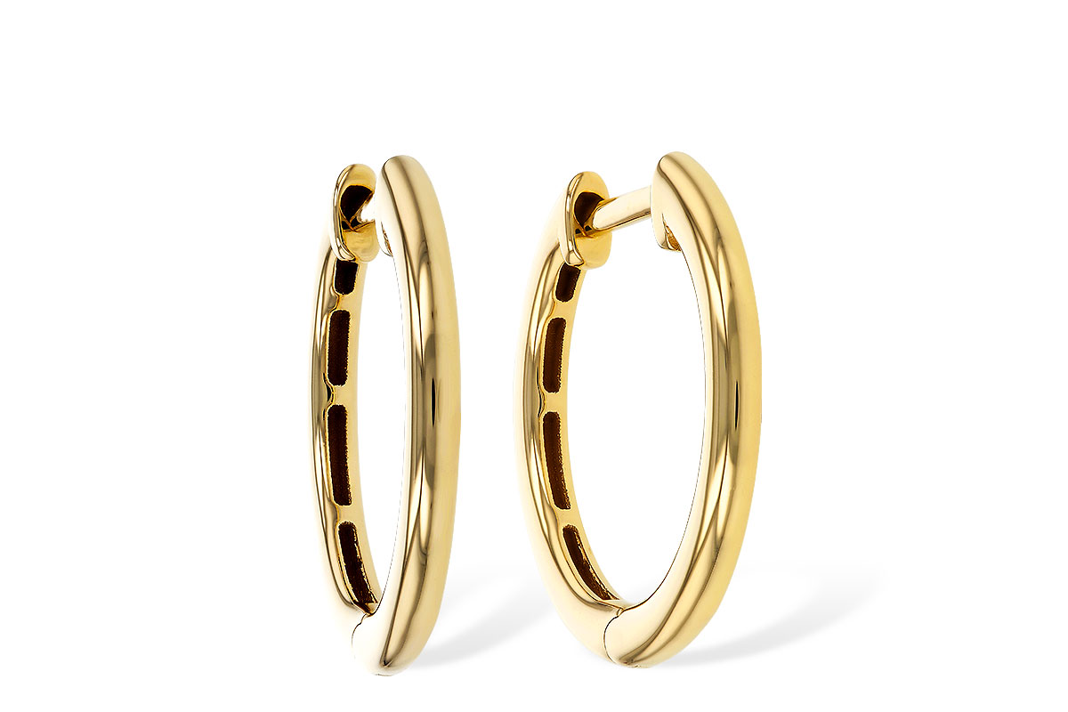 H329-16921: GOLD EARRINGS (16MM)