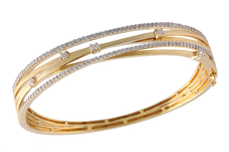 K240-00584: BANGLE BRACELET .91 TW