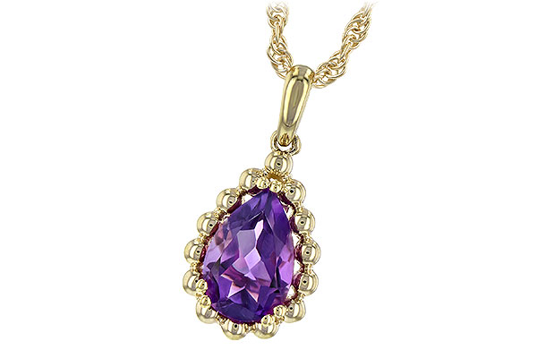 K243-67884: NECKLACE 1.06 CT AMETHYST