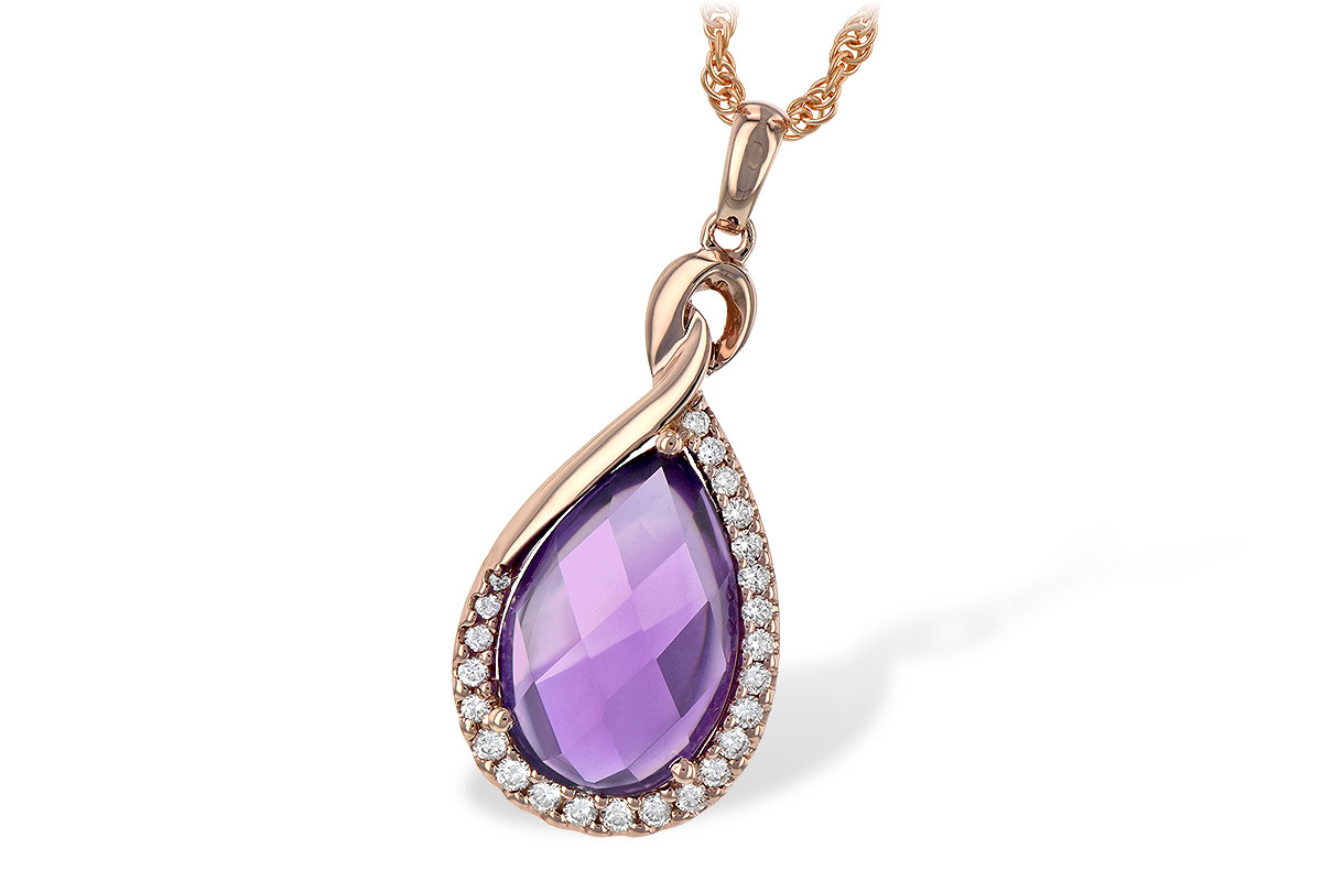 K243-72448: NECK 3.91 AMETHYST 4.10 TGW