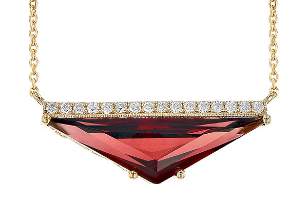 K244-60593: NECK 2.85 GARNET 2.95 TGW