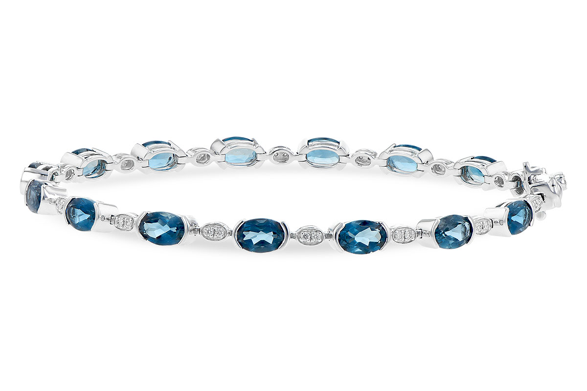 K244-60630: BRACELET 7.20 LONDON BLUE TOPAZ 7.36 TGW