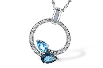 K244-61493: NECK 1.22 BLUE TOPAZ 1.40 TGW