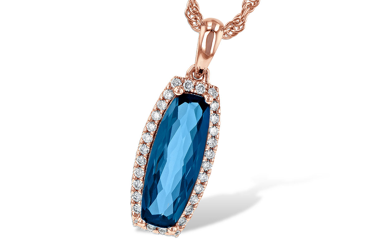 K244-62366: NECK 1.58 LONDON BLUE TOPAZ 1.70 TGW