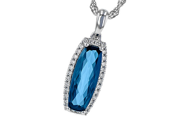 K244-62366: NECK 1.58 LONDON BLUE TOPAZ 1.70 TGW