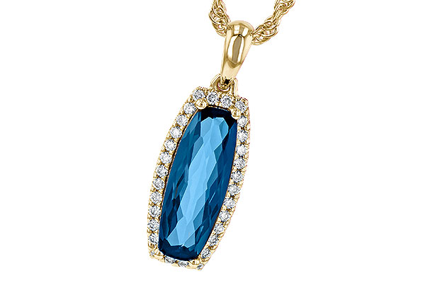 K244-62366: NECK 1.58 LONDON BLUE TOPAZ 1.70 TGW