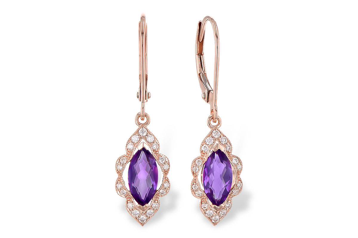 K327-36002: EARR .92 TW AMETHYST 1.07 TGW