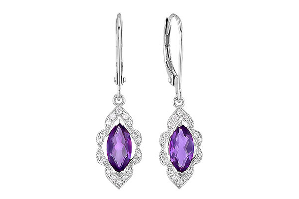 K327-36002: EARR .92 TW AMETHYST 1.07 TGW