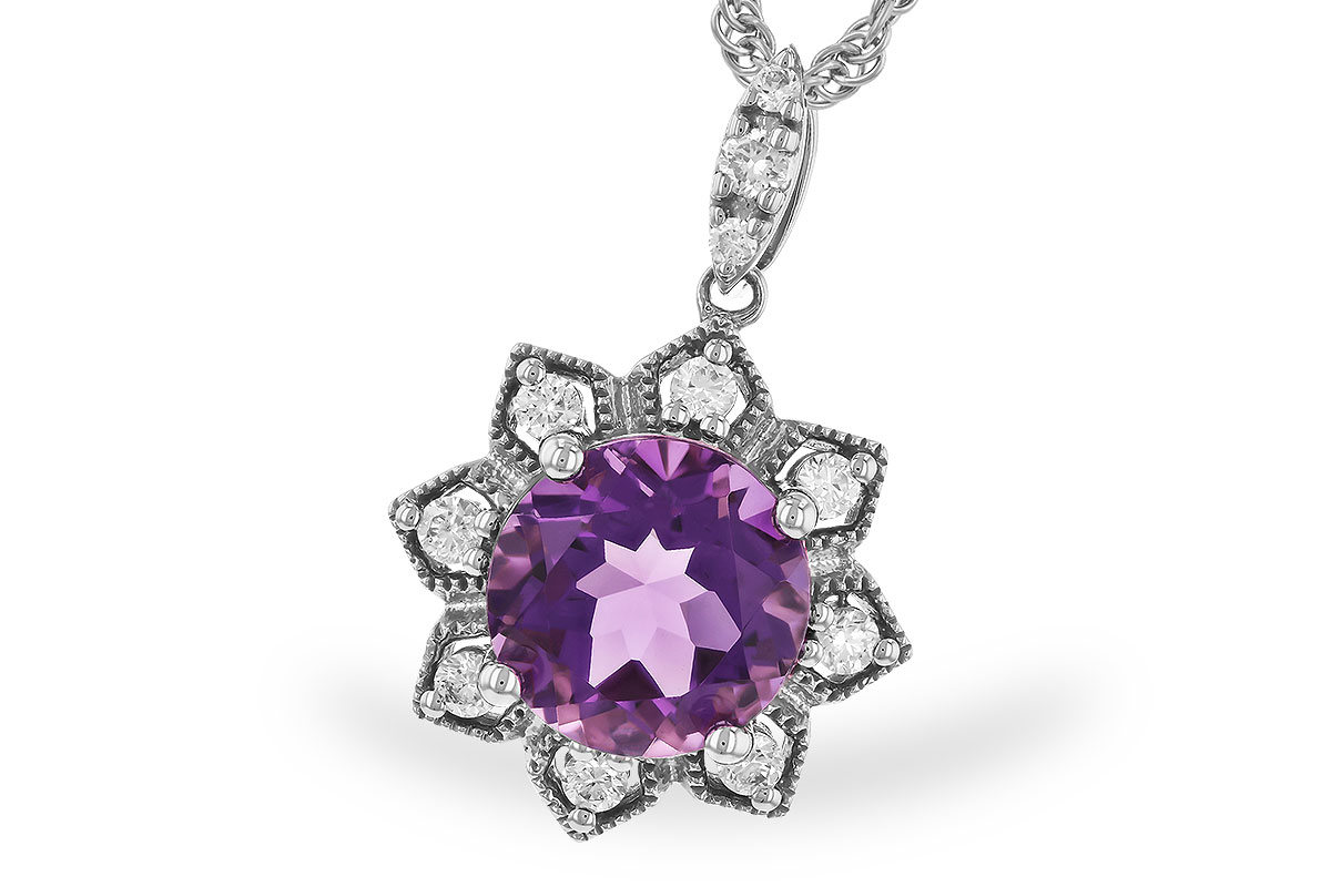 K328-23357: NECK 1.70 AMETHYST 1.87 TGW (8MM RD)