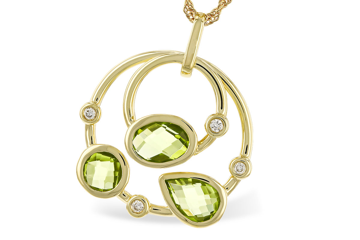 K329-09648: NECKLACE 2.20 PERIDOT 2.26 TGW