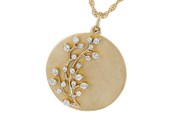 K329-09666: NECKLACE .24 TW
