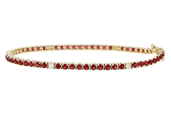 K329-10630: BRACELET 3.04 RUBY 3.29 TGW (7")