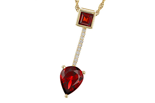 K329-11466: NECKLACE 2.15 GARNET 2.20 TGW