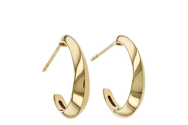 K329-11493: GOLD EARRINGS (19MM)