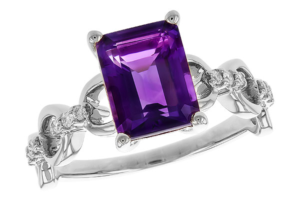 K329-16021: LDS RG 1.95 AMETHYST 2.05 TGW (9x7MM AMY)