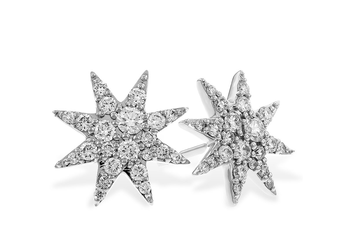 K329-16030: EARRINGS .50 TW
