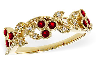 K329-17821: LDS DIA RG .22 RUBY TW .28 TGW