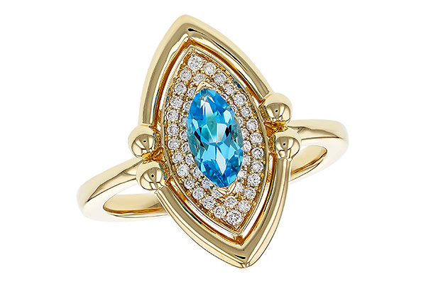 K329-17839: LDS RG .54 BLUE TOPAZ .70 TGW (8x4MM BT)