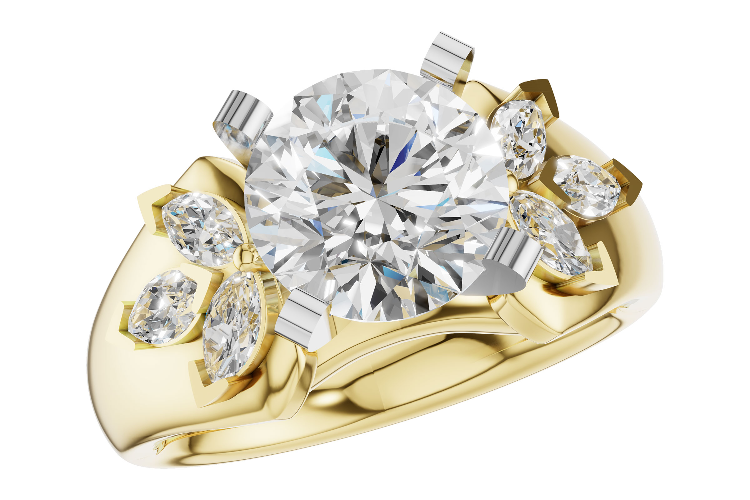 K330-01475: LDS SEMI DIA RG .38 TW MARQUISE DIAS