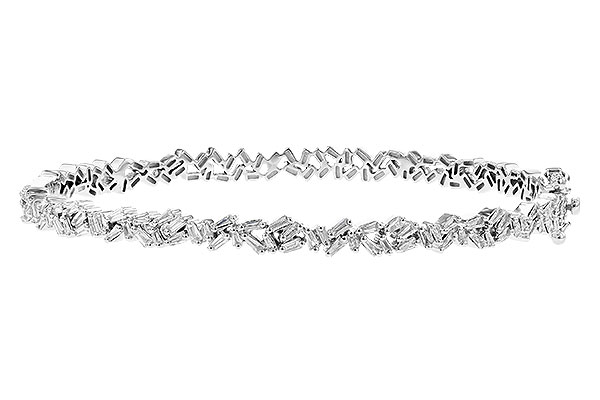 L327-28775: BANGLE .84 TW BAGUETTE DIAS
