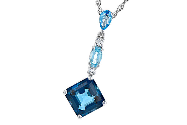 L327-30584: NECK 2.95 TW BLUE TOPAZ 3.00 TGW