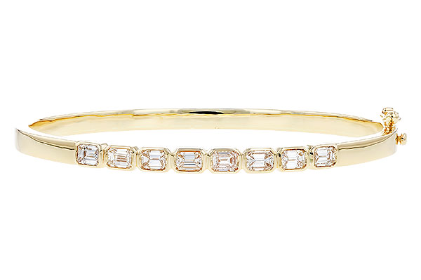 L328-21502: BANGLE 2.00 TW EMERALD CUTS