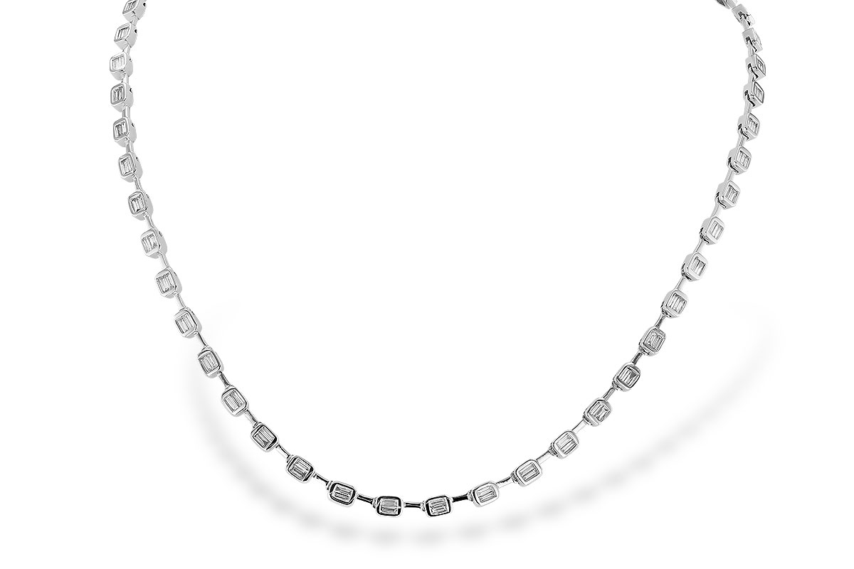 L328-23311: NECKLACE 2.05 TW BAGUETTES (17 INCHES)