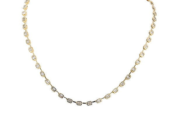 L328-23311: NECKLACE 2.05 TW BAGUETTES (17 INCHES)