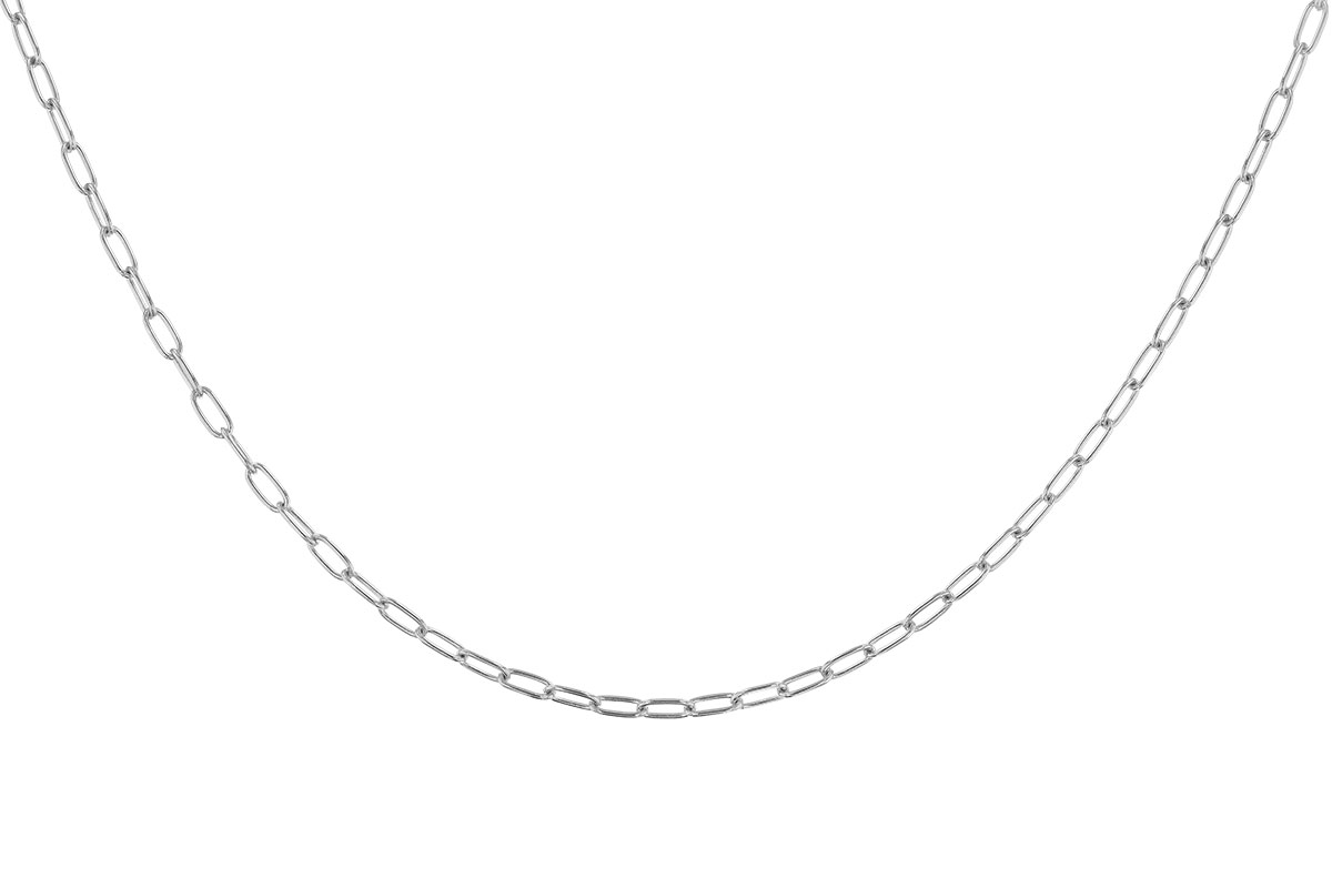 L328-24239: PAPERCLIP SM (18IN, 2.40MM, 14KT, LOBSTER CLASP)