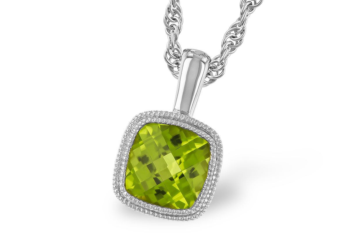 L328-24266: NECKLACE .95 CT PERIDOT