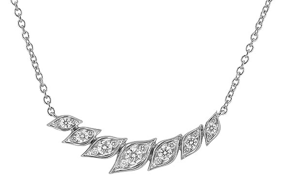 L329-09666: NECKLACE .36 TW
