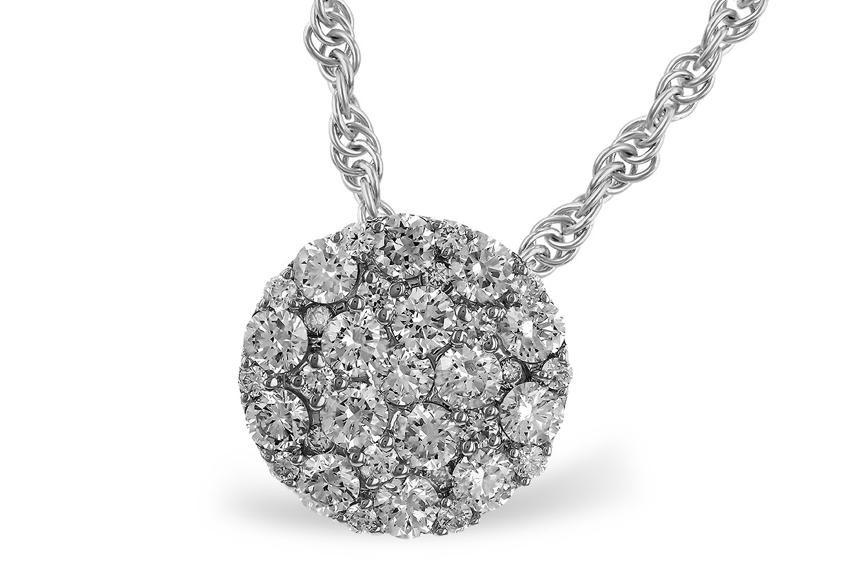 L329-09684: NECKLACE .50 TW