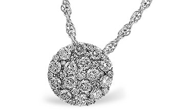 L329-09684: NECKLACE .50 TW