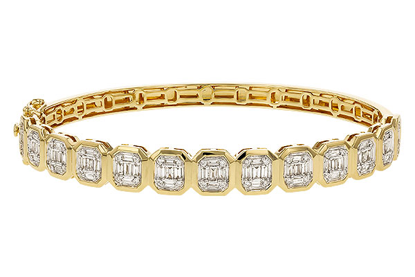 L329-09702: BANGLE .81 TW BAGUETTE 1.00 TW