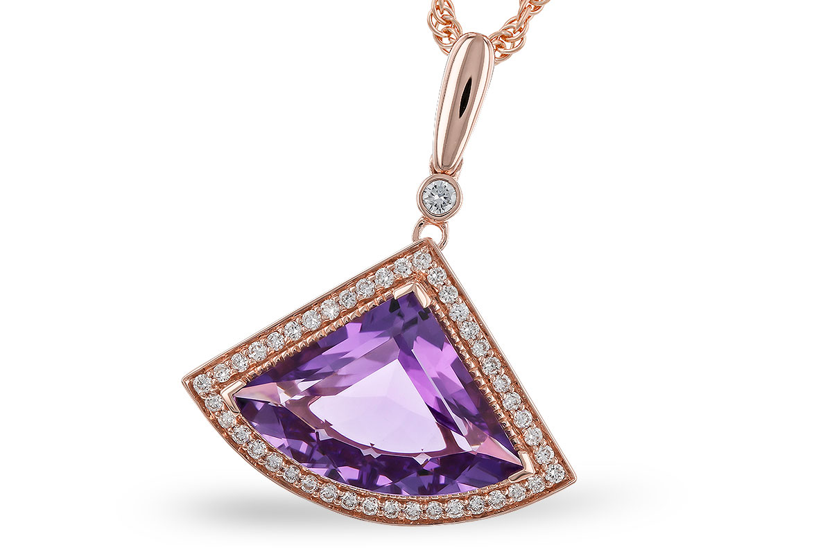 L329-11466: NECKLACE 2.80 AMETHYST 2.97 TGW