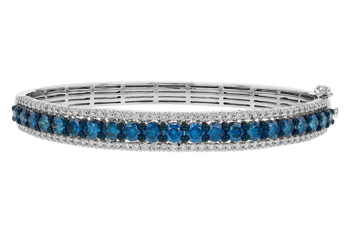 L329-14239: BANGLE 4.05 BLUE DIAS 5.50 TW