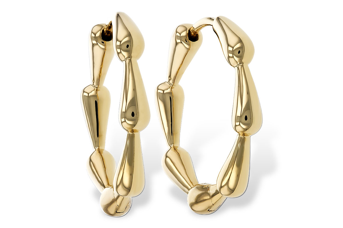 L329-15139: GOLD EARRINGS (21MM)