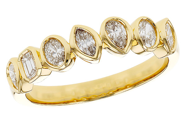 L329-16084: LDS DIA WED RG .62 TW FANCY CUT DIAS