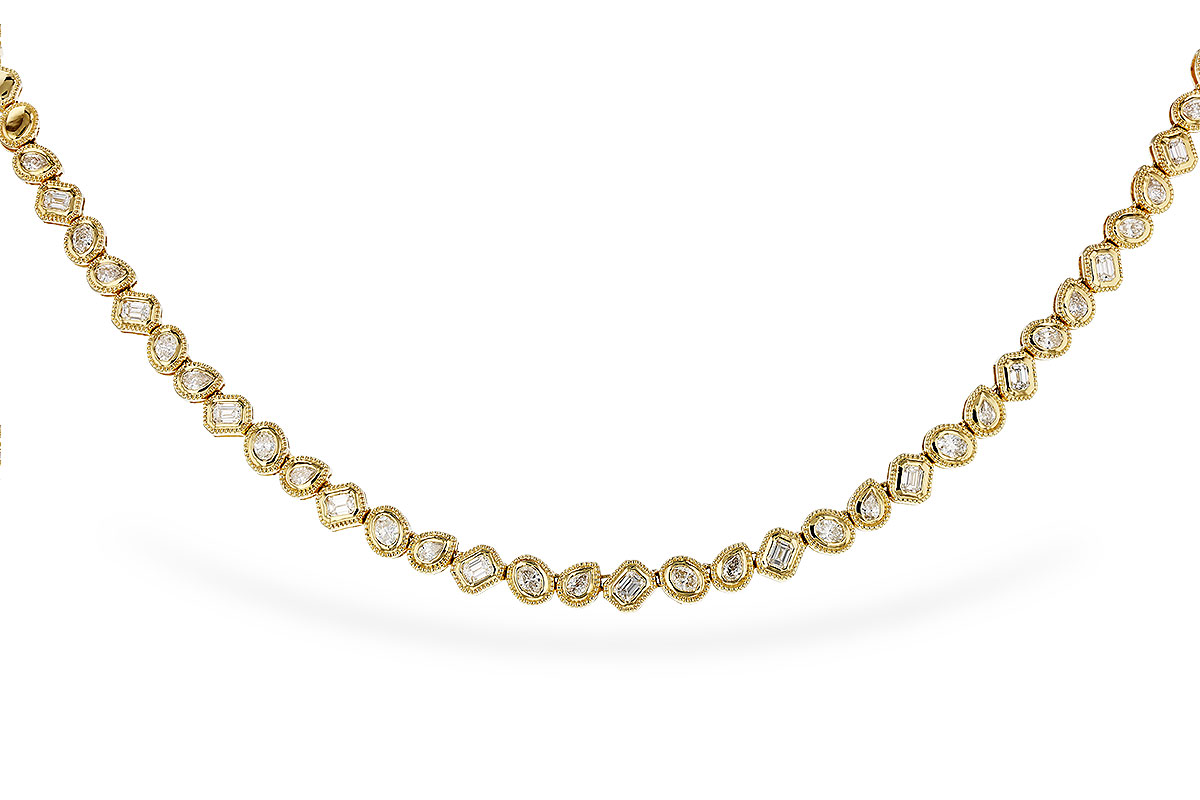 L329-16984: NECKLACE 2.25 TW FANCY CUT DIAS (17.25")