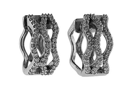 M054-63357: EARRINGS .50 TW