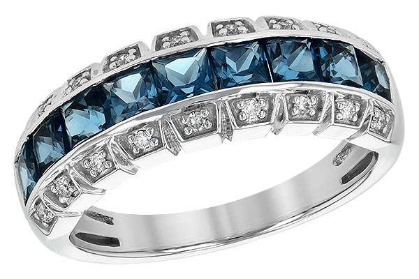 M244-55139: LDS WED RG 1.51 LONDON BLUE TOPAZ 1.60 TGW