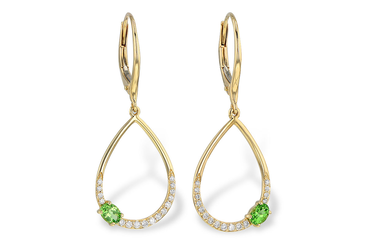 M244-62420: EARR .33 GREEN GARNET .49 TGW