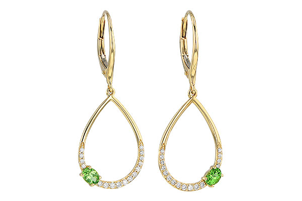 M244-62420: EARR .33 GREEN GARNET .49 TGW