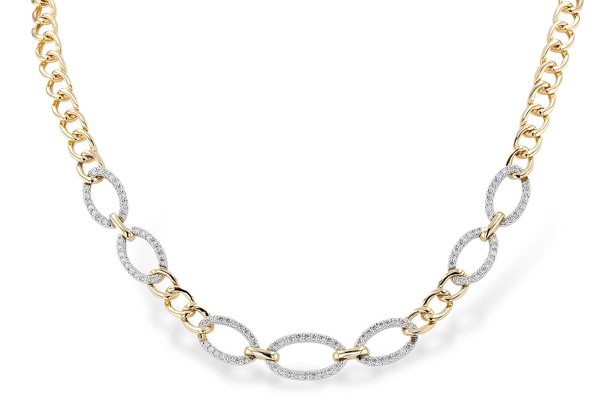 M328-20584: NECKLACE 1.12 TW (17")(INCLUDES BAR LINKS)