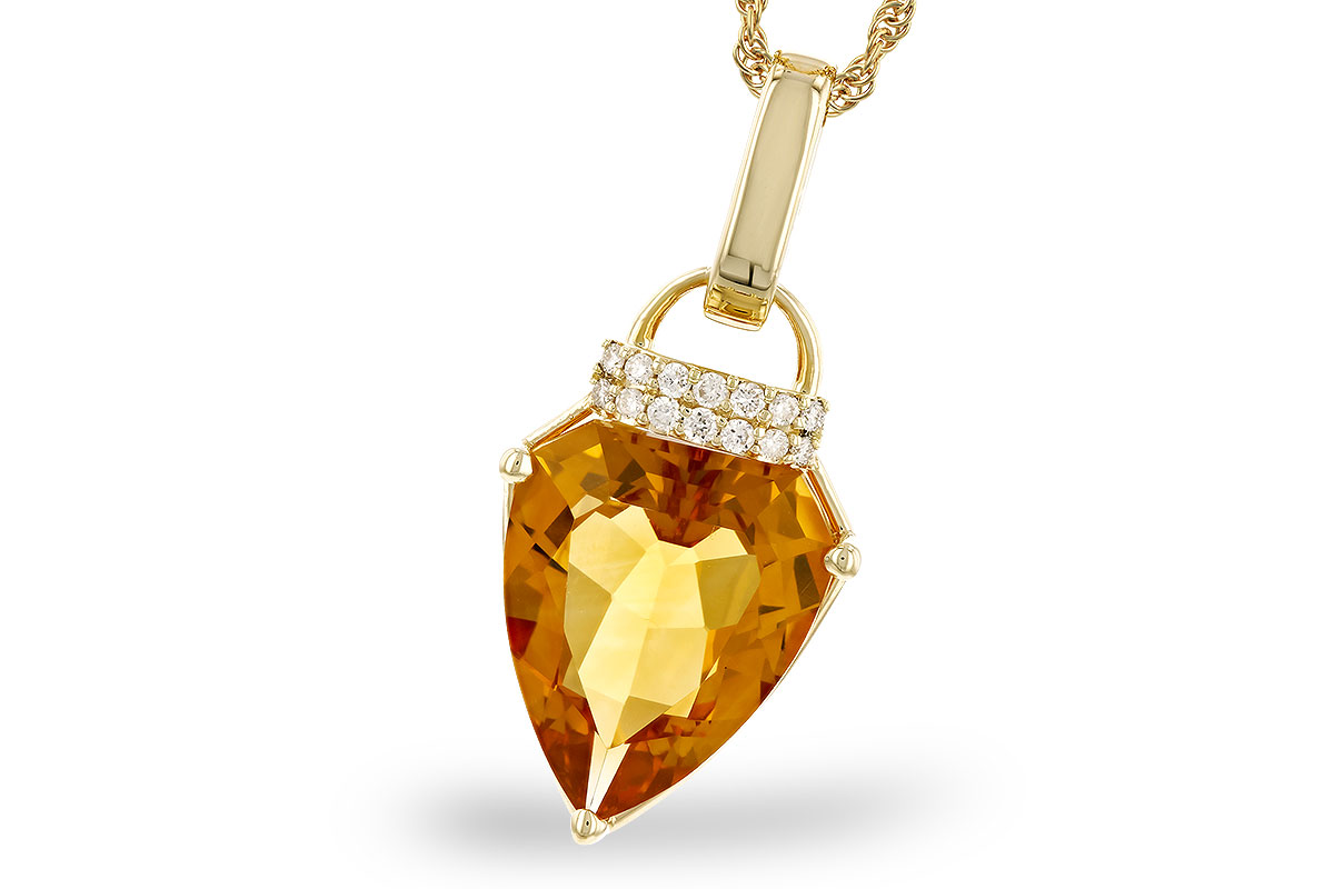 M328-25166: NECKLACE 3.12 CITRINE 3.18 TGW (12x10MM CIT)